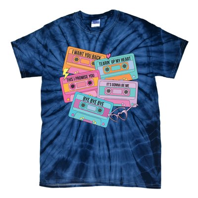 Boy Band Cassette Tape 90s Music Tie-Dye T-Shirt