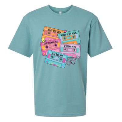 Boy Band Cassette Tape 90s Music Sueded Cloud Jersey T-Shirt