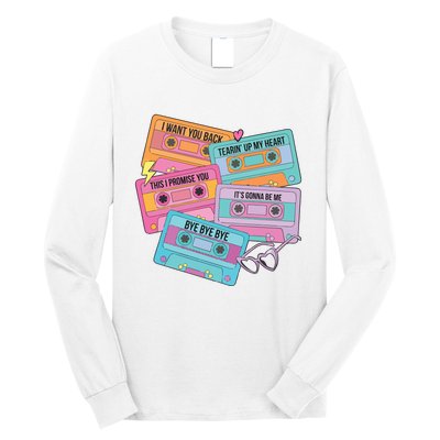 Boy Band Cassette Tape 90s Music Long Sleeve Shirt