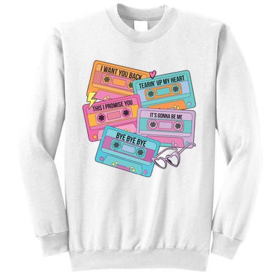 Boy Band Cassette Tape 90s Music Sweatshirt