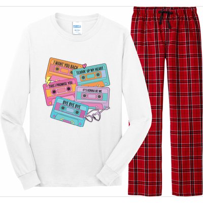 Boy Band Cassette Tape 90s Music Long Sleeve Pajama Set