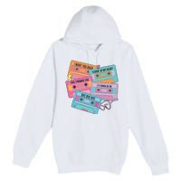 Boy Band Cassette Tape 90s Music Premium Pullover Hoodie