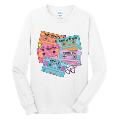 Boy Band Cassette Tape 90s Music Tall Long Sleeve T-Shirt