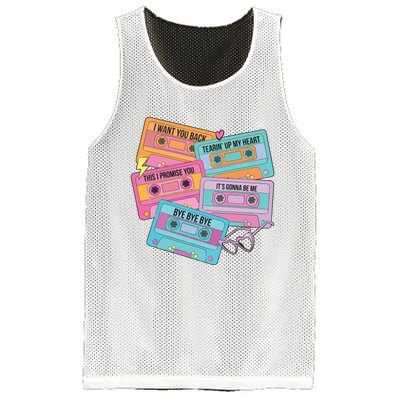 Boy Band Cassette Tape 90s Music Mesh Reversible Basketball Jersey Tank