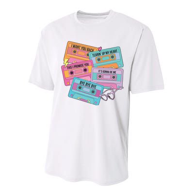 Boy Band Cassette Tape 90s Music Performance Sprint T-Shirt