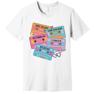 Boy Band Cassette Tape 90s Music Premium T-Shirt