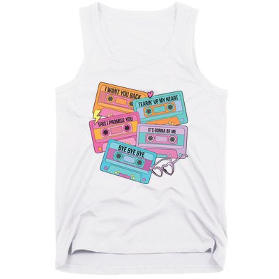 Boy Band Cassette Tape 90s Music Tank Top