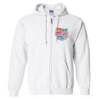 Boy Band Cassette Tape 90s Music Full Zip Hoodie