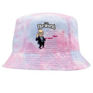 Biden Bicycle Crash Bike Wreck Usa Ridin With Biden Falling Great Gift Tie-Dyed Bucket Hat