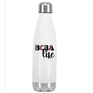 Bcba Board Certified Behavior Analyst Retro Leopard Rainbow Stainless Steel Insulated Water Bottle