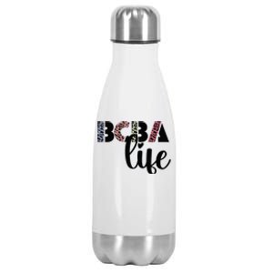 Bcba Board Certified Behavior Analyst Retro Leopard Rainbow Stainless Steel Insulated Water Bottle