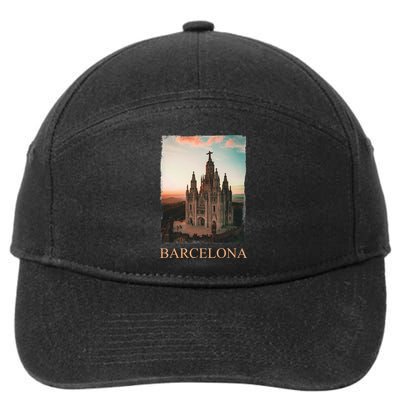 Barcelona Barcelona City Barcelona Gift 7-Panel Snapback Hat