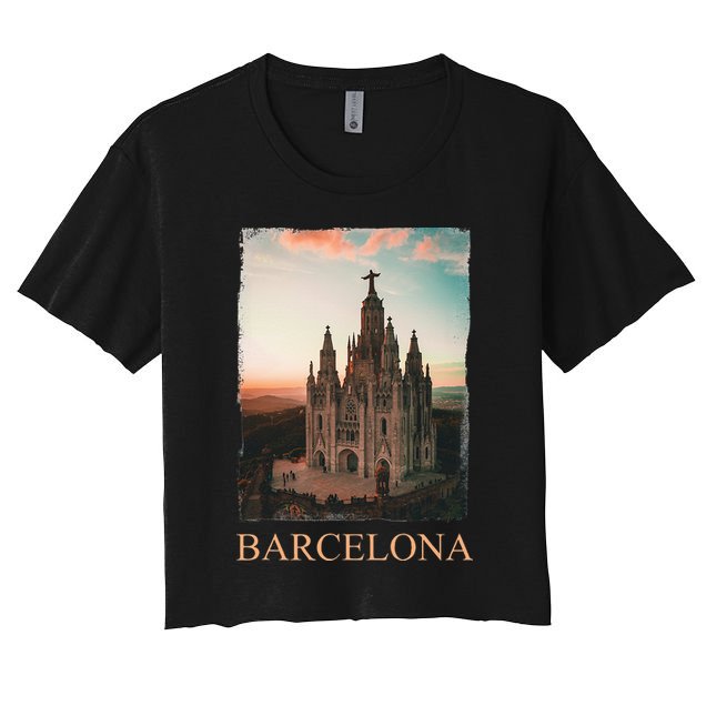 Barcelona Barcelona City Barcelona Gift Crop Top