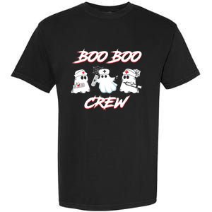 Boo Boo Crew Funny Nurse Halloween Ghost Costume Funny Gift Garment-Dyed Heavyweight T-Shirt