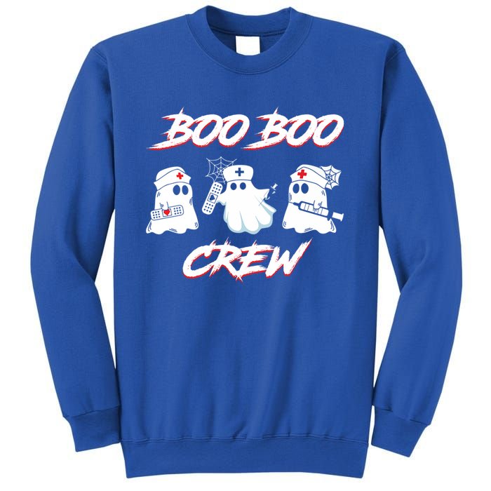 Boo Boo Crew Funny Nurse Halloween Ghost Costume Funny Gift Sweatshirt