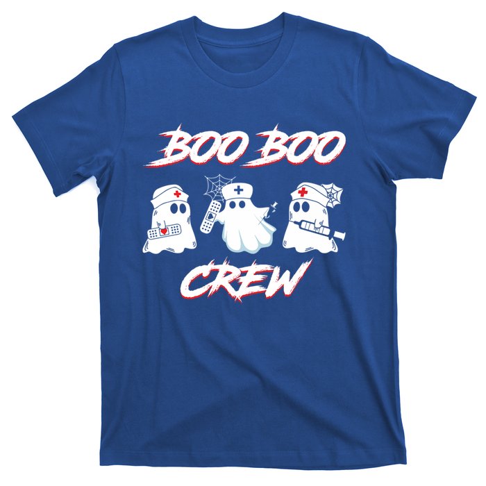 Boo Boo Crew Funny Nurse Halloween Ghost Costume Funny Gift T-Shirt