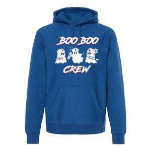 Boo Boo Crew Funny Nurse Halloween Ghost Costume Funny Gift Premium Hoodie