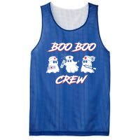 Boo Boo Crew Funny Nurse Halloween Ghost Costume Funny Gift Mesh Reversible Basketball Jersey Tank