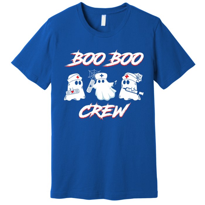 Boo Boo Crew Funny Nurse Halloween Ghost Costume Funny Gift Premium T-Shirt