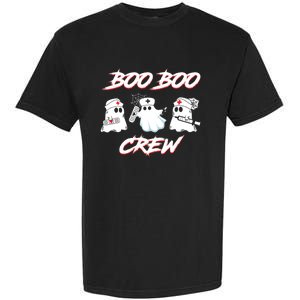 Boo Boo Crew Funny Nurse Halloween Ghost Costume Gift Garment-Dyed Heavyweight T-Shirt