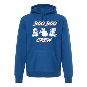 Boo Boo Crew Funny Nurse Halloween Ghost Costume Gift Premium Hoodie