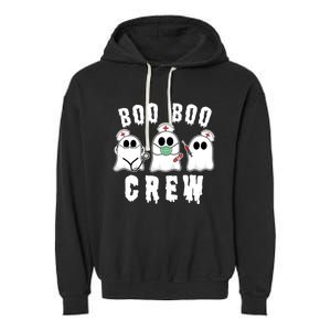 Boo Boo Crew Funny Nurse Halloween Ghost Costume Meaningful Gift Garment-Dyed Fleece Hoodie