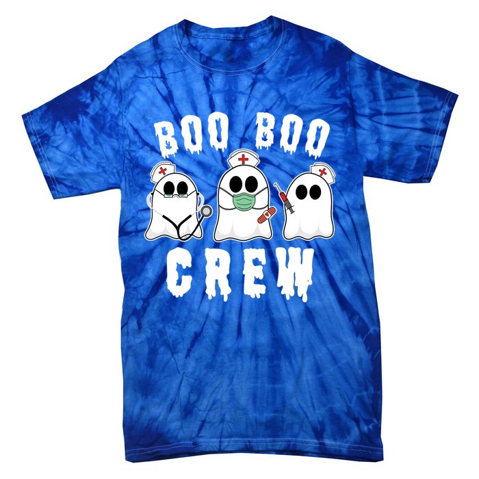 Boo Boo Crew Funny Nurse Halloween Ghost Costume Meaningful Gift Tie-Dye T-Shirt