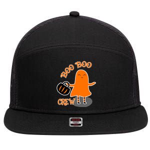 Boo Boo Crew Halloween 7 Panel Mesh Trucker Snapback Hat