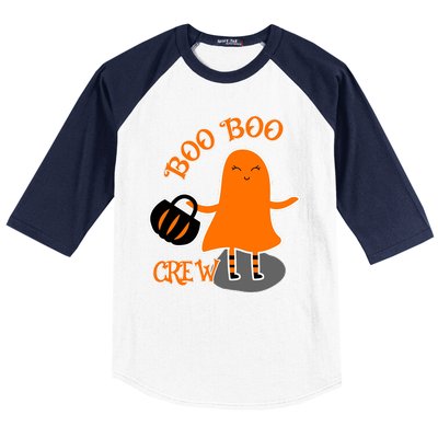 Boo Boo Crew Halloween Baseball Sleeve Shirt