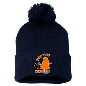 Boo Boo Crew Halloween Pom Pom 12in Knit Beanie