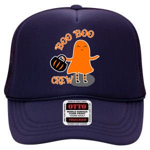 Boo Boo Crew Halloween High Crown Mesh Back Trucker Hat