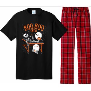 Boo Boo Crew Ghost Doctor Paramedic Emt Nurse Halloween Gift Pajama Set