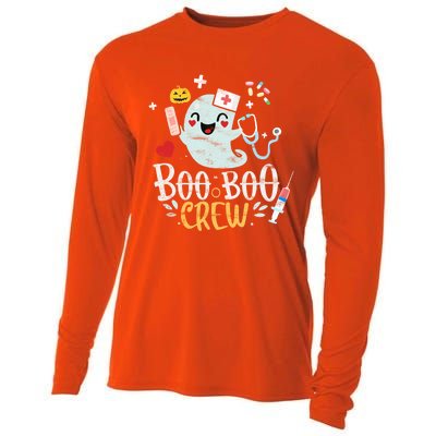 Boo Boo Crew Doctor Halloween Costume Nurse Ghost Cute Gift Cooling Performance Long Sleeve Crew