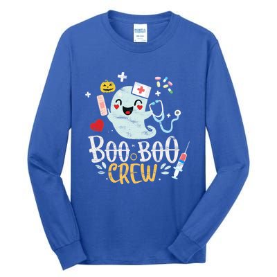 Boo Boo Crew Doctor Halloween Costume Nurse Ghost Cute Gift Tall Long Sleeve T-Shirt