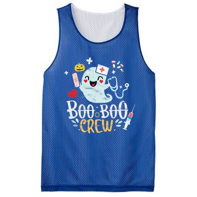 Boo Boo Crew Doctor Halloween Costume Nurse Ghost Cute Gift Mesh Reversible Basketball Jersey Tank