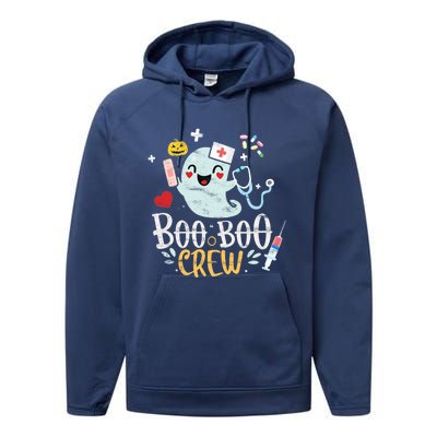 Boo Boo Crew Doctor Halloween Costume Nurse Ghost Cute Gift Performance Fleece Hoodie