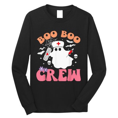 boo boo crew quote nurse cool halloween nurse costume Long Sleeve Shirt