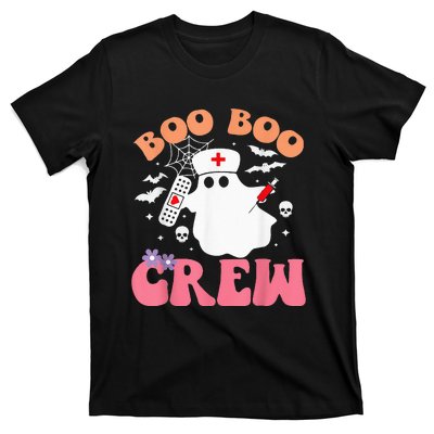 boo boo crew quote nurse cool halloween nurse costume T-Shirt