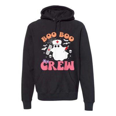 boo boo crew quote nurse cool halloween nurse costume Premium Hoodie