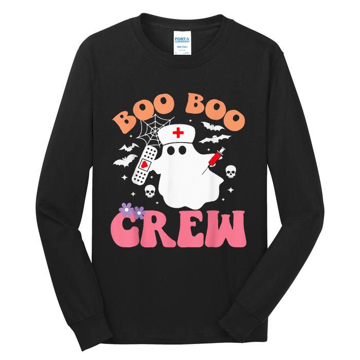 boo boo crew quote nurse cool halloween nurse costume Tall Long Sleeve T-Shirt