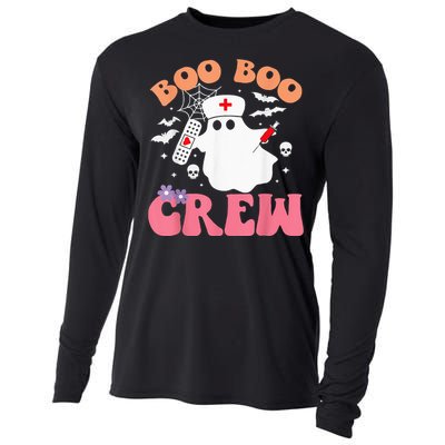 boo boo crew quote nurse cool halloween nurse costume Cooling Performance Long Sleeve Crew