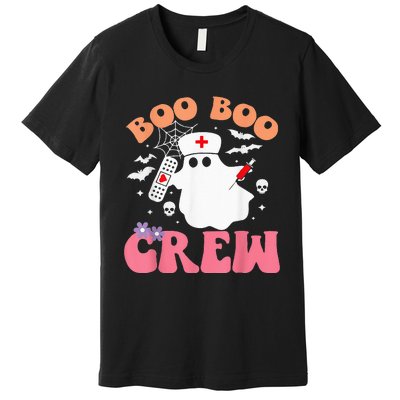 boo boo crew quote nurse cool halloween nurse costume Premium T-Shirt