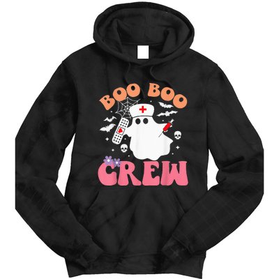 boo boo crew quote nurse cool halloween nurse costume Tie Dye Hoodie