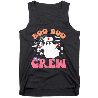 boo boo crew quote nurse cool halloween nurse costume Tank Top