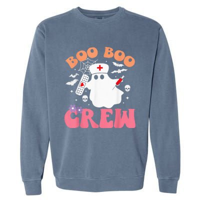 boo boo crew quote nurse cool halloween nurse costume Garment-Dyed Sweatshirt