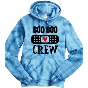 Boo Boo Crew First Aid School Nurse Day Care Teacher Tie Dye Hoodie