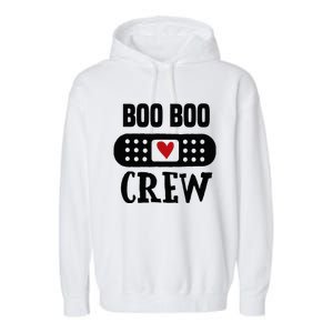 Boo Boo Crew First Aid School Nurse Day Care Teacher Garment-Dyed Fleece Hoodie