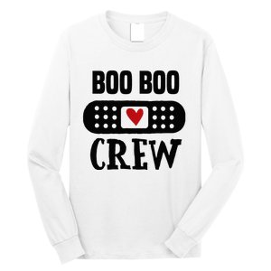 Boo Boo Crew First Aid School Nurse Day Care Teacher Long Sleeve Shirt