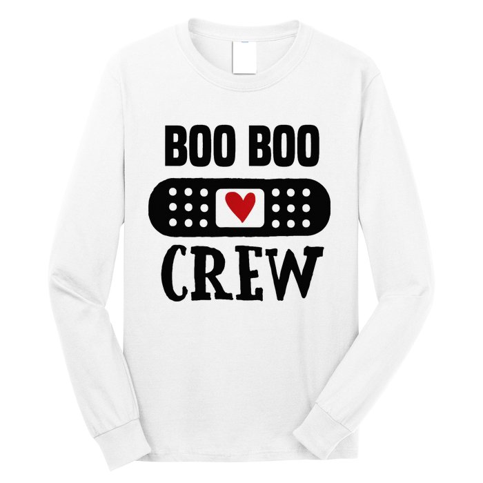 Boo Boo Crew First Aid School Nurse Day Care Teacher Long Sleeve Shirt