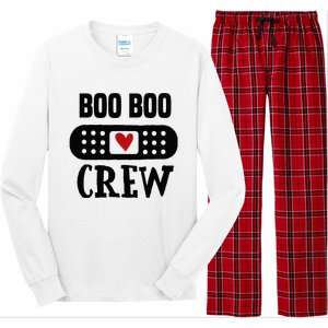 Boo Boo Crew First Aid School Nurse Day Care Teacher Long Sleeve Pajama Set